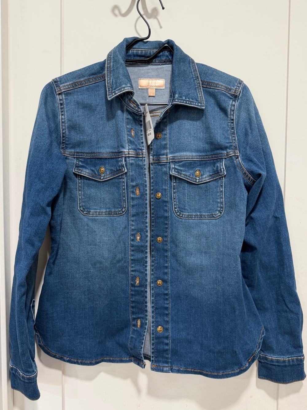 Kut from the Kloth Light Blue Denim Romy Shirt Jacket